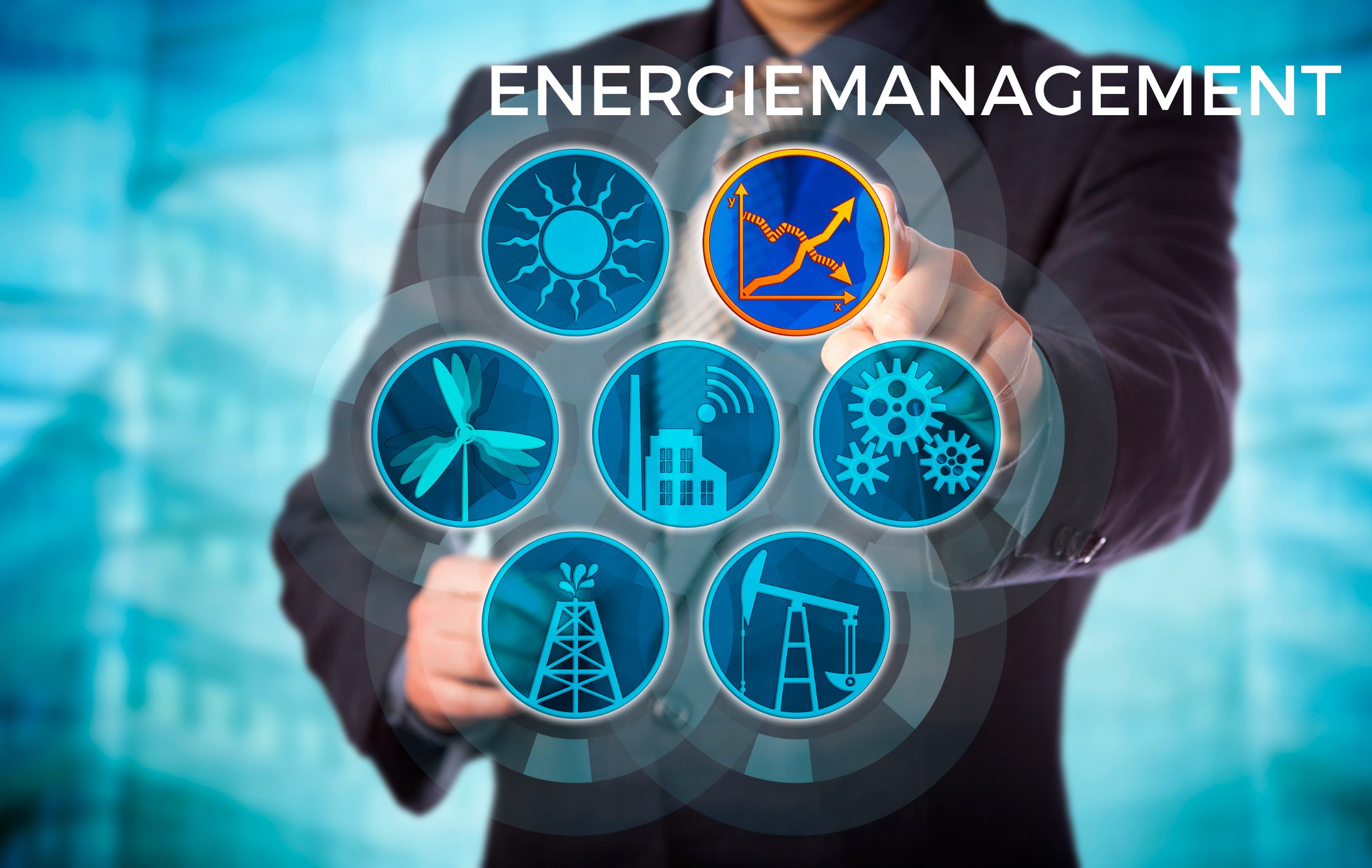 Energiemanagement symbolische Darstellung